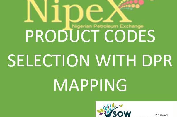 NipeX Product Code Selection