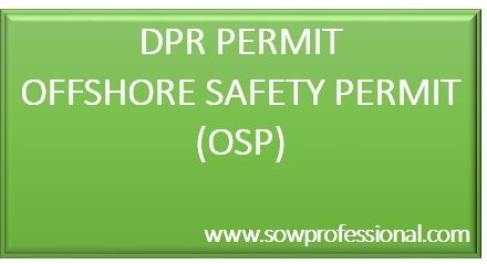 Offshore Safety Permit (OSP)