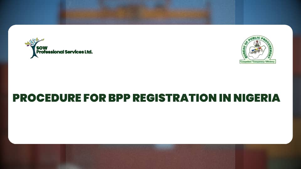Procedure for BPP registration in Nigeria