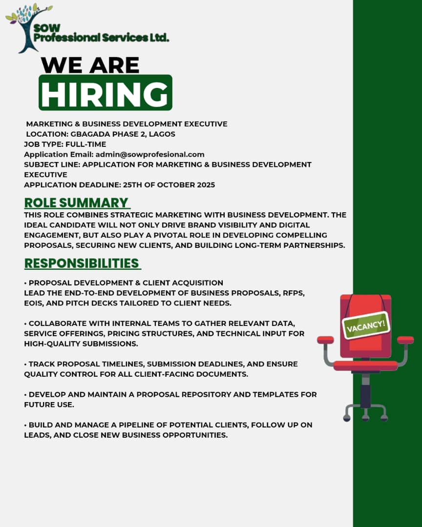 We’re Hiring: Business Development Executive